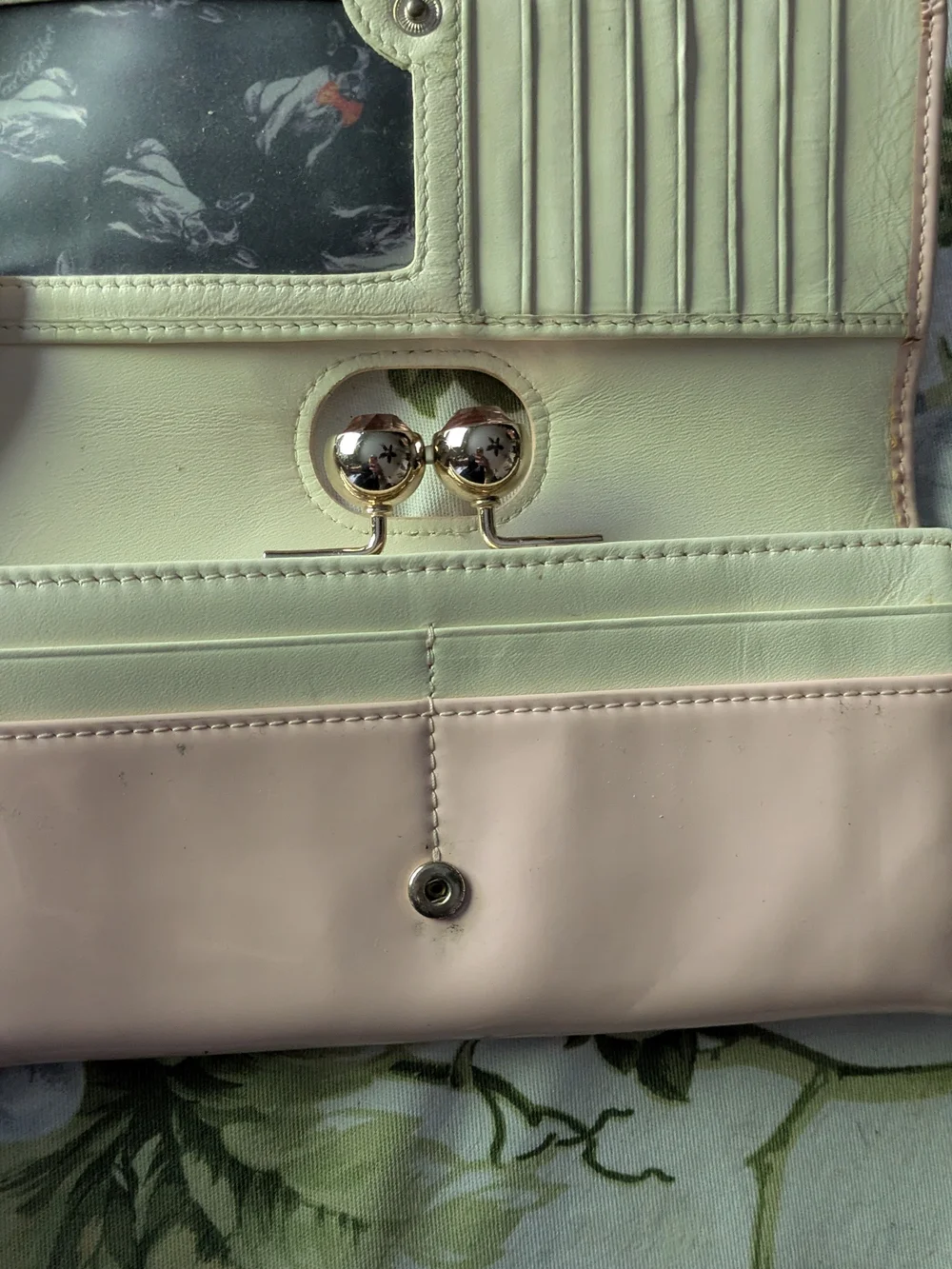 Ted Baker Women's Patent Clutch Wallet - Pale Pink